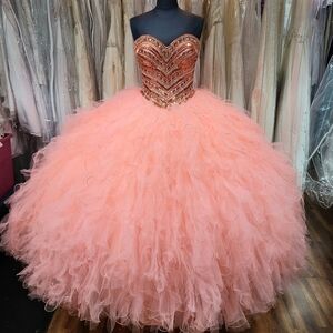 Coral Egyptian Ballgown